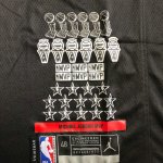 NBA 23 Michael Jordan MVP authentique Maillot noir